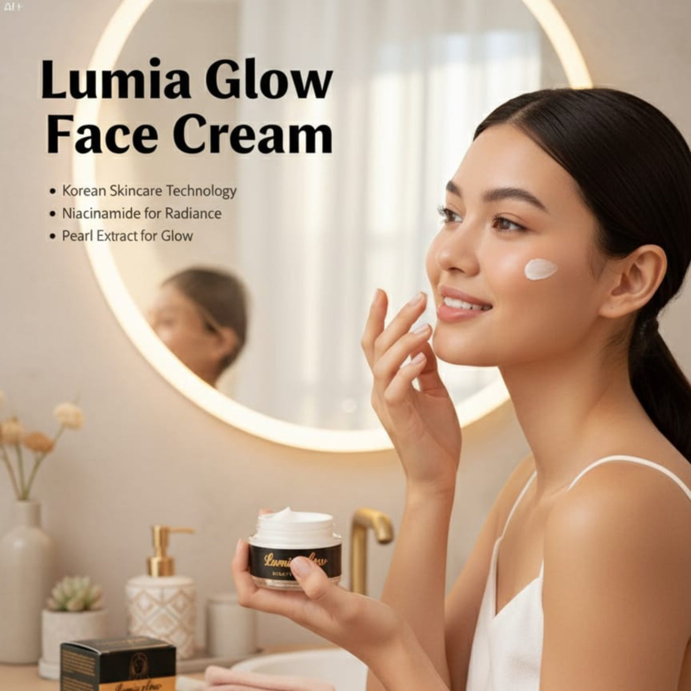 Lumia Glow Face Cream - Brightening, Hydrating,Fades Dark Spots & Refines Pores For Radiance Skin